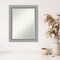 Petite Bevel Wall Mirror, Peak Polished Nickel Narrow Frame